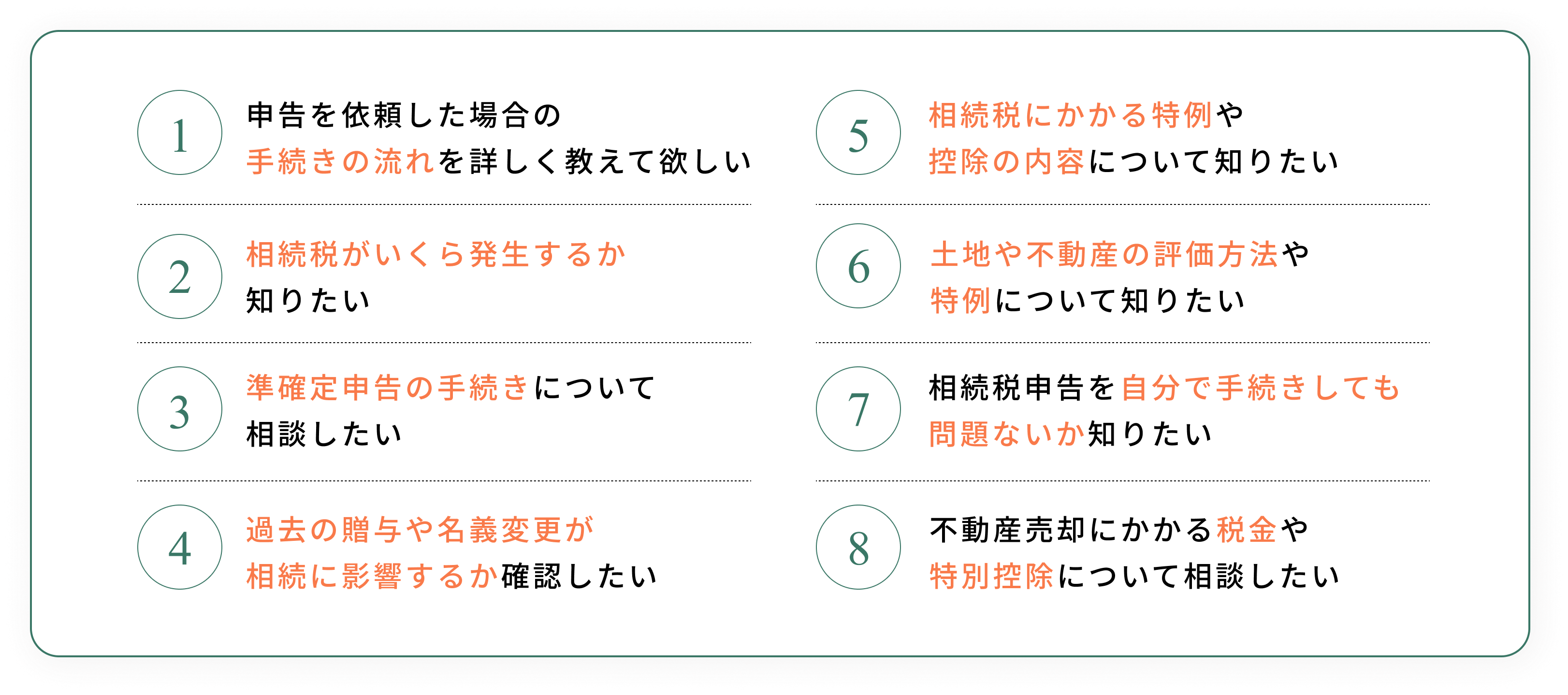 「実際に寄せられているご相談内容」から見る相続のお悩み